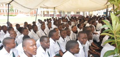 NLSC Pioneers during blessing mass